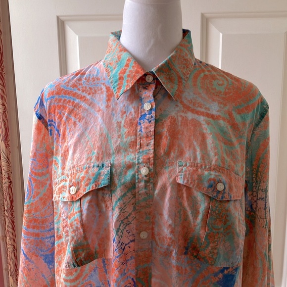 Ralph Lauren Jeans Co Button-Down Shirt Multicolor Size 1X - Picture 3 of 11